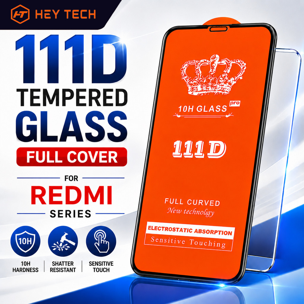 111D กระจกนิรภัยป้องกันหน้าจอสําหรับ Redmi หมายเหตุ 7 8 9S 9 Pro 6 6A 7A Mi 10T Pro 11 Lite Poco M3 