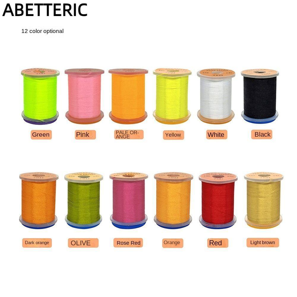 ABETTERIC Fly Tying Thread line, Spool Super Strong Fly Fishing Line, Premium Bass Fly Fishing Line