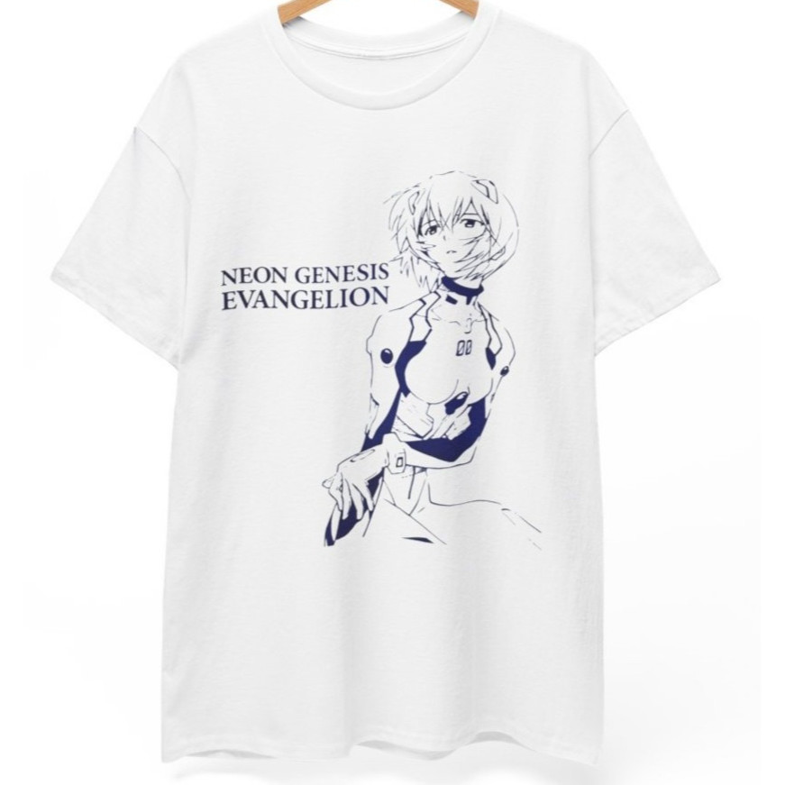 新款First Child Rei Ayanami เสื้อยืด Neon Genesis Evangelion 动漫同款
