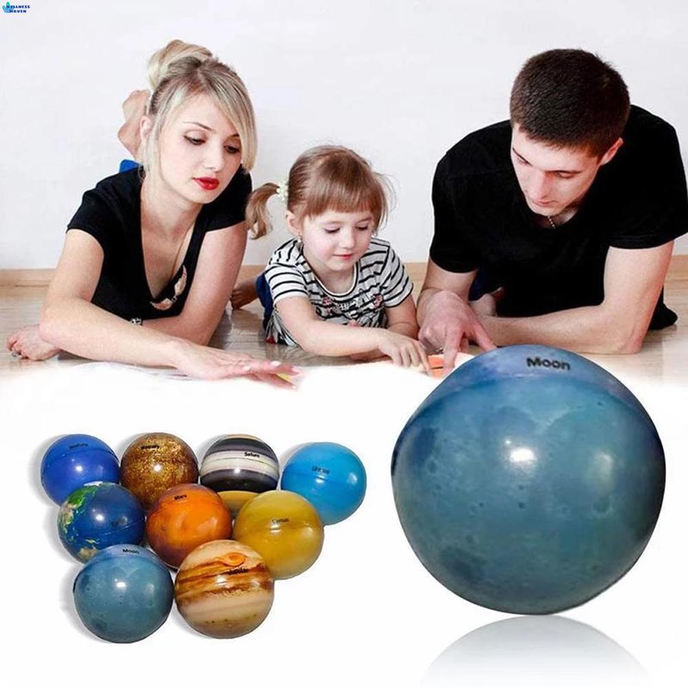 WELLNESSHAVEN Moon Star Ball ยืดหยุ่นของเล่นเพื่อการศึกษาฟองน้ํา Ball Ball ของเล่น 6.3 ซม.สําหรับเด็