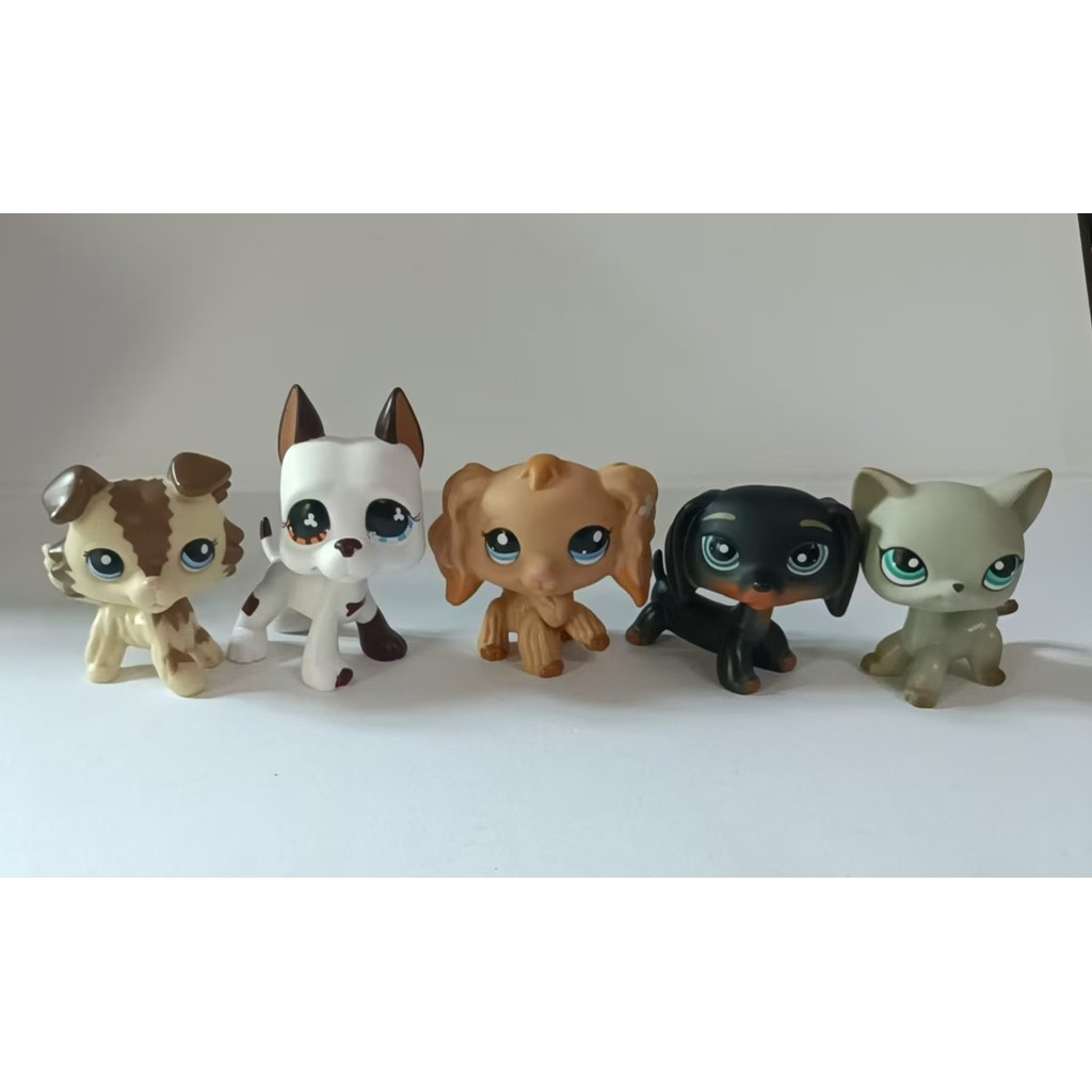 5 ชิ้น/ล็อต LPS ของเล่นแมวสุนัข Littlest Pet Shop #325#577