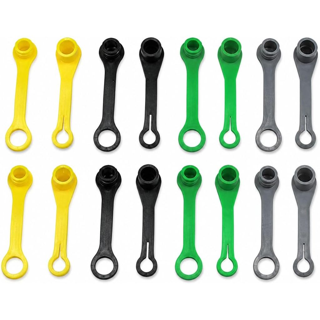 16พีเคเอ็ม132021 ชุดปลั๊กกันฝุ่นไฮดรอลิก Coupler เข้ากันได้กับ John Deere M132022 ม132024 ม70728 ม13