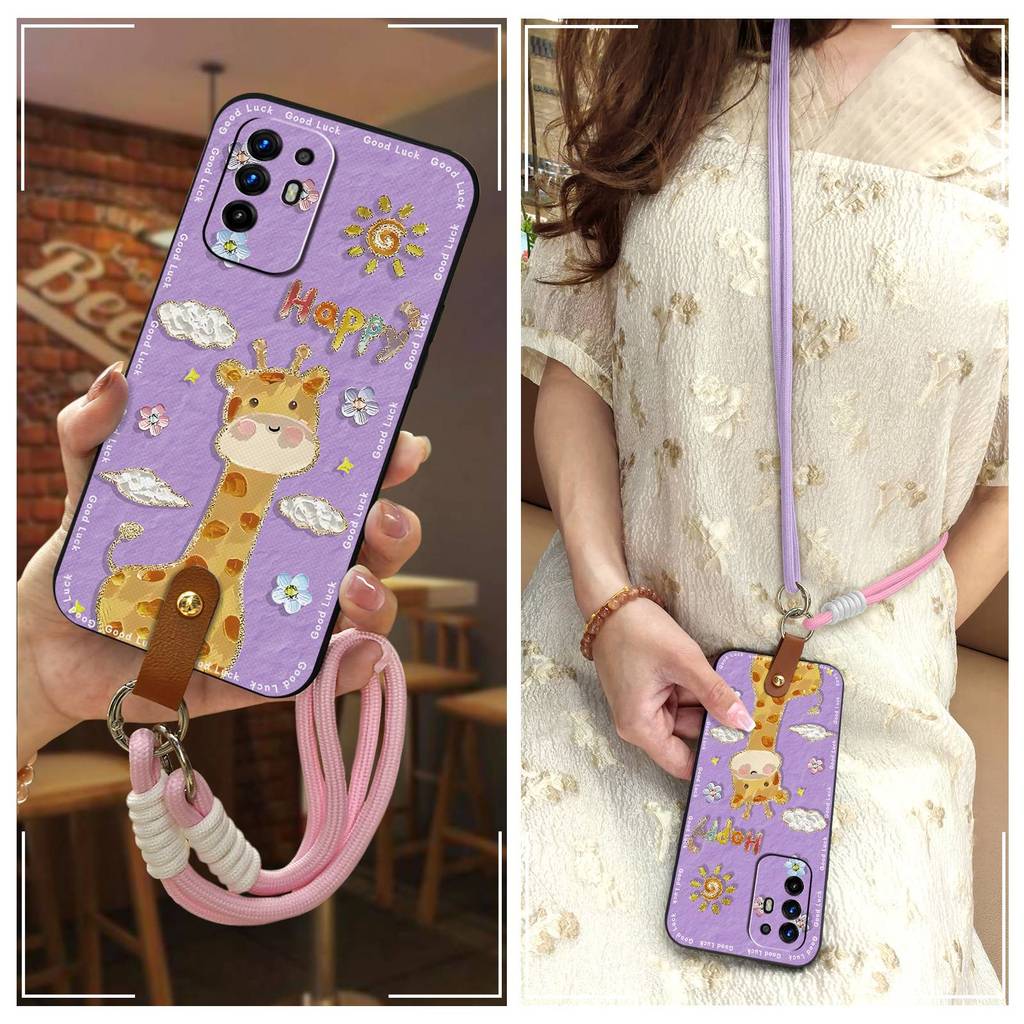 Anti-ฝุ่นกันกระแทกเคสโทรศัพท์สําหรับOPPO A95 5G/A94 5G/Reno5Zการ์ตูนแฟชั่นการออกแบบสกปรกทนGraffitiทน