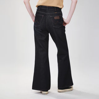 WRANGLER กางเกงยีนส์ผู้หญิง เอวสูง ทรงขาม้ากว้าง รุ่น WR S226WFLAN05 สียีนส์เข้ม