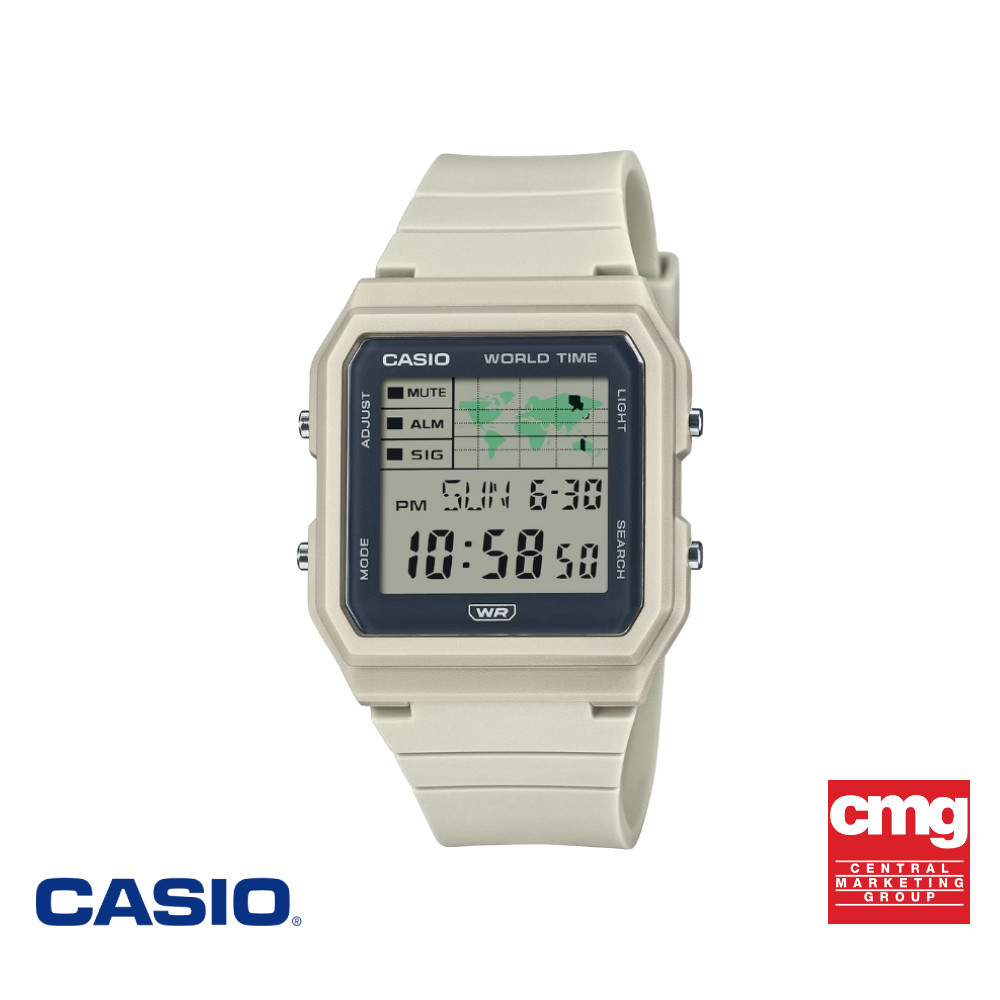CASIO นาฬิกาข้อมือ CASIO รุ่น LF-30W-8ADF สายเรซิ่น สีเทาอ่อน