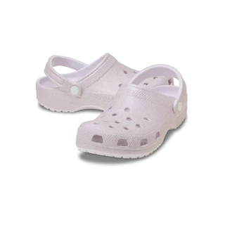 CROCS รองเท้าลำลองผู้ใหญ่ CLASSIC GLITTER CLOG รุ่น 205942-5DK - GRAPE ICE