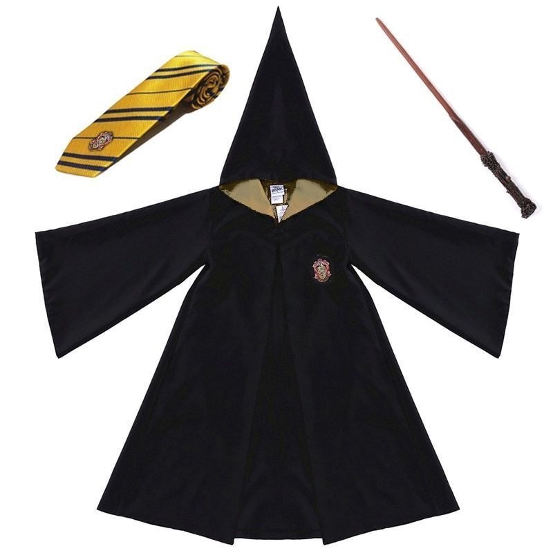 Harry Potter Universal Magic Robe USJ เครื่องแต่งกาย Wizard Robe คอสเพลย์เสื้อคลุมฮาโลวีน Robe ครบชุ