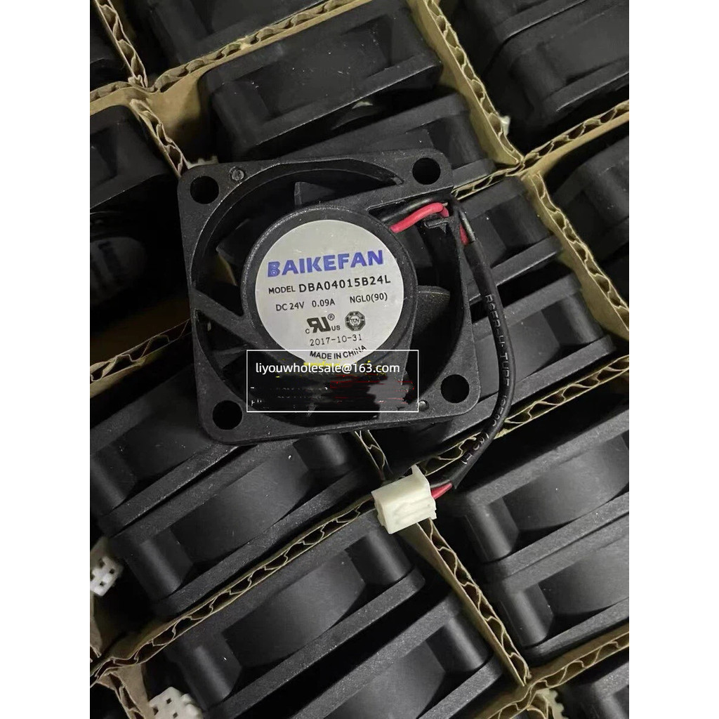 พัดลมอินเวอร์เตอร์ BAIKEFAN 4015 24V 0.08A DBA04015B24L/H Double Ball พร้อมสต็อก