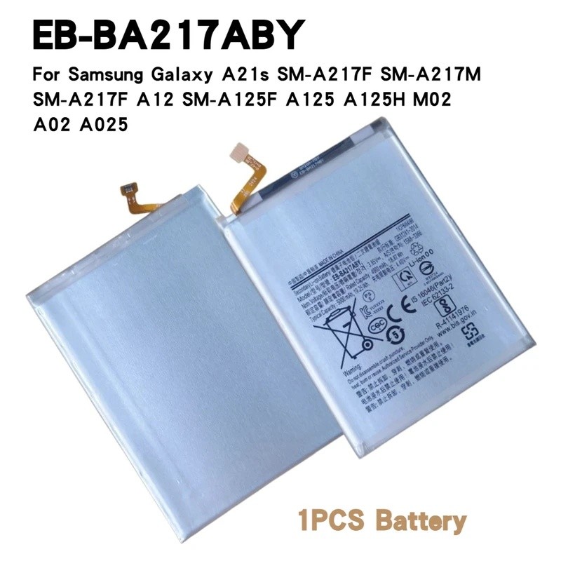 EB-BA217ABY แบตเตอรี่สําหรับ Samsung Galaxy A21s SM-A217F SM-A217M SM-A217F A12 SM-A125F A125H M02 A