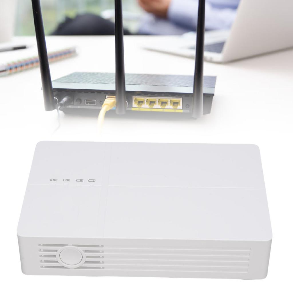 Supergoodsales Luocute Mini UPS DC 6000mAh แบตเตอรี่สํารองแหล่งจ่ายไฟอย่างต่อเนื่องสําหรับเราเตอร์โม