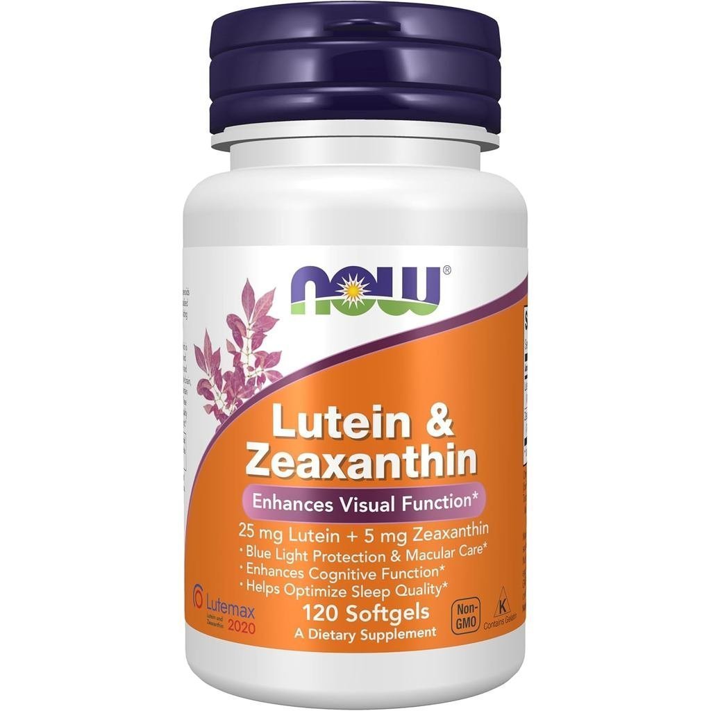 Now อาหารเสริม Lutein & Zeaxanthin พร้อม 25 มก. Lutein 5 มก. Zeaxanthin, 120 ซอฟท์เจล