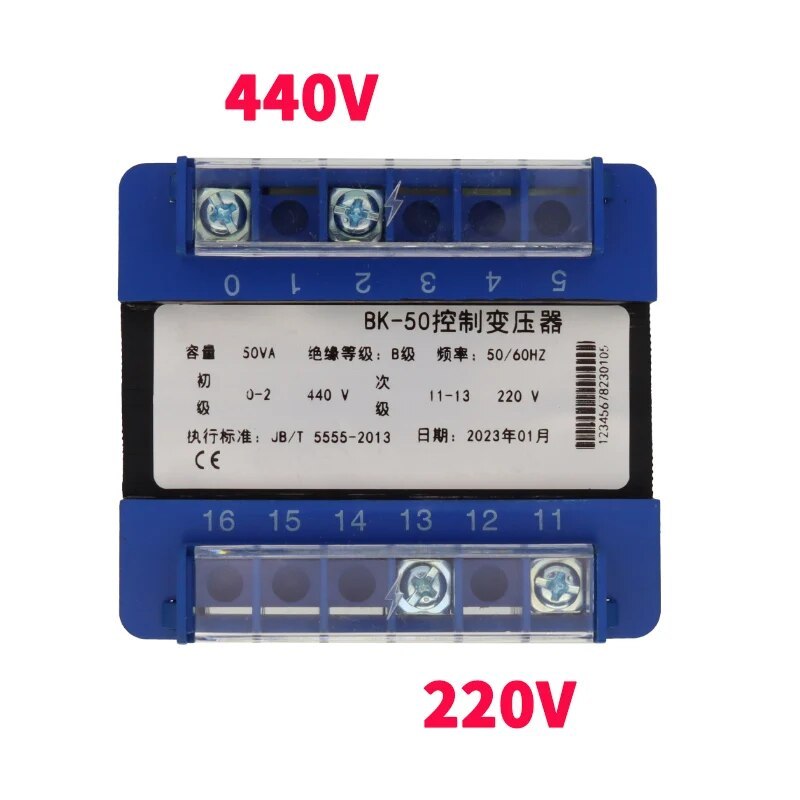 Bk-50va 440v/220vtransformer Bk Type Of Control Transformer 440v อินพุต 220v เอาต์พุต