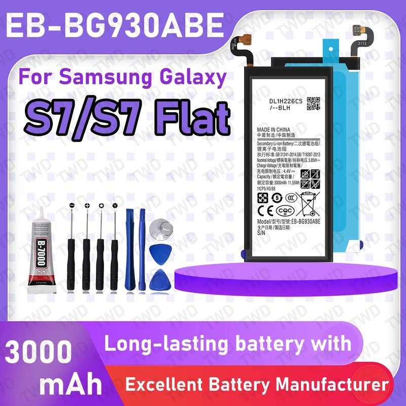 EB-BG930ABE แบตเตอรี่ความจุขนาดใหญ่สําหรับ Samsung Galaxy S7/S7 แบน/SM-G930F/SM-G930A แบตเตอรี่ใหม่ 
