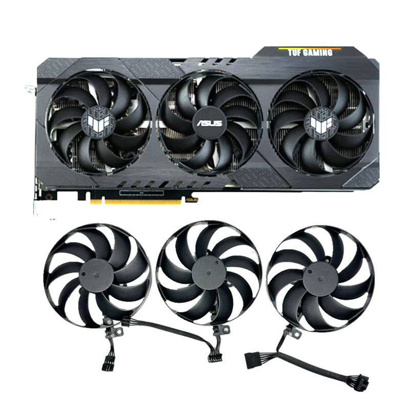 [อุปกรณ์ระบายความร้อน] Asus TUF RTX 3060TI 3070 3080 TI Gaming พัดลมระบายความร้อนการ์ดกราฟิกอิสระ