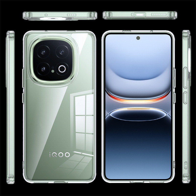 เหมาะสําหรับ iQOO13 เคสโทรศัพท์ vivoiQOO13 เคสป้องกันโปร่งใส vivo Shock-proof iq0013 สไตล์ใหม่ lqoo 