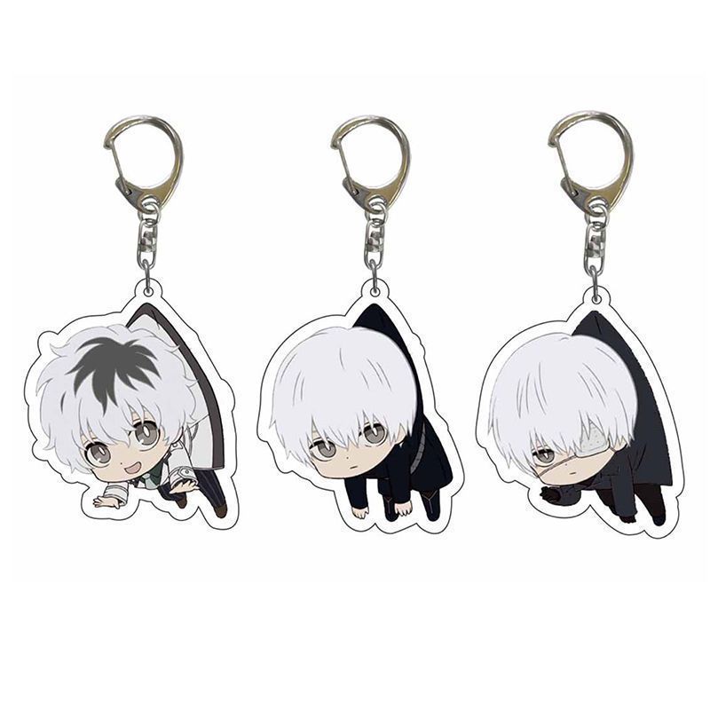 Tokyo Ghoul น่ารักรุ่น Q อะนิเมะ สินค้า Tokyo Ghoul สองด้านพวงกุญแจอะคริลิคของขวัญ