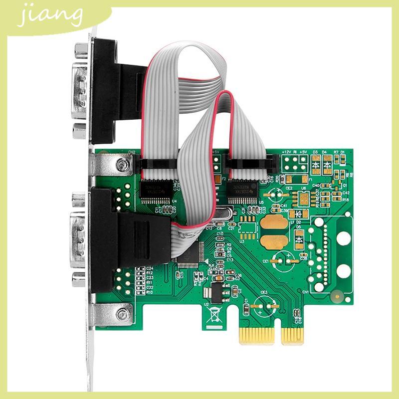 JN PCI-E ถึง Dual Serial Combo Card RS232 PCI สําหรับ Express PCIe อะแดปเตอร์การ์ด 2 5Gb s ช่อง 1000