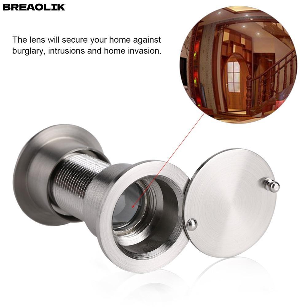 BREAOLIC ประตู Viewer Peephole, มุมมองกว้างป้องกันการโจรกรรมประตู Peephole Viewer, ทองเหลืองที่ปลอดภ
