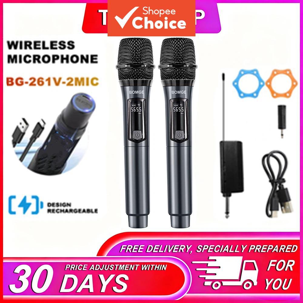 TAVOSTOP Dual UHF ชุดระบบไมโครโฟนไร้สายพร้อมตัวรับสัญญาณสําหรับคาราโอเกะ KTV