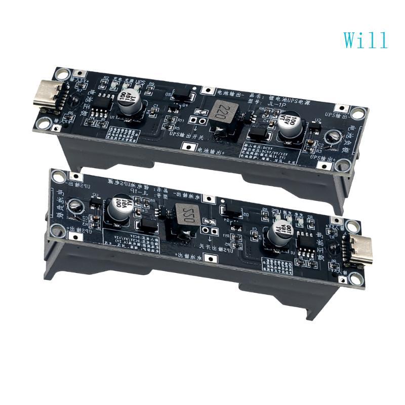 จะแบบพกพา 5V 9V 12V UPS Boost Stepping Up Module Charge Discharge UPS