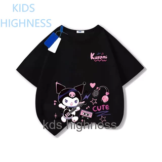 เสื้อผ้าเด็ก แฟชั่น sanrio kuromi mymelody ผ้าฝ้าย น่ารัก การ์ตูน เสื้อคอกลม เสื้อยืด ส่งเร็ว จัดส่งจากไทย