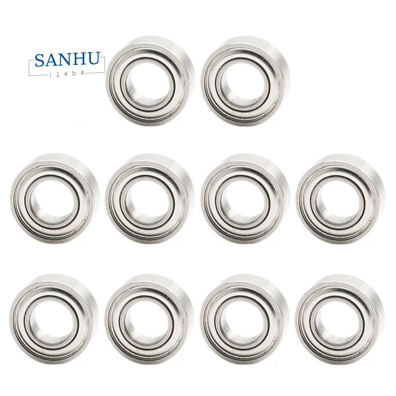 R166ZZ 4.7625x9.525x3.175 mm Miniature Ball Bearings 10pcs R166 ZZ RC รุ่นอะไหล่
