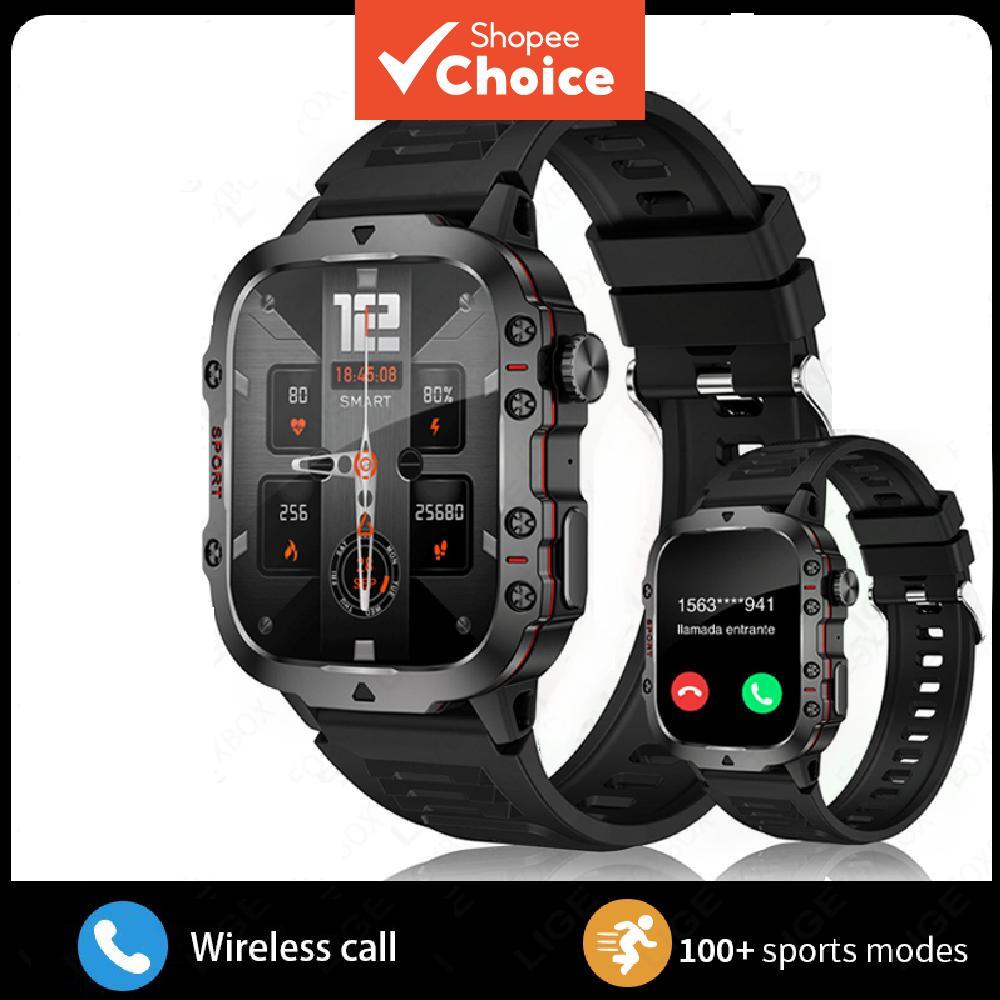 Techlife H11 สมาร์ทวอทช์ หน้าจอขนาด 1.96 นิ้ว โทรผ่านบลูทูธ ของขวัญวันพ่อ