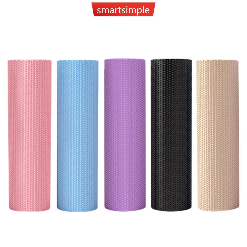 SMARTSIMPLE ความหนาแน่นสูงนวดกล้ามเนื้อโฟม Roller Textured คอลัมน์โยคะ EVA ลูกกลิ้งโฟม C4I3