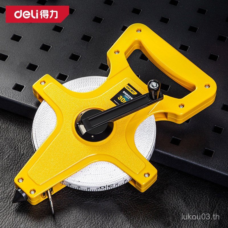 พร้อมสต็อก Deli Frame เทปหนังวัดเปลือกพลาสติก 30/50/100m DL98030DL98050DL98100