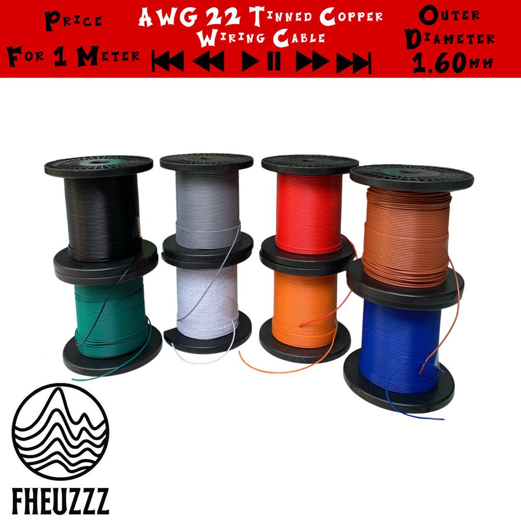 สายไฟ AWG22 Tined Chopper