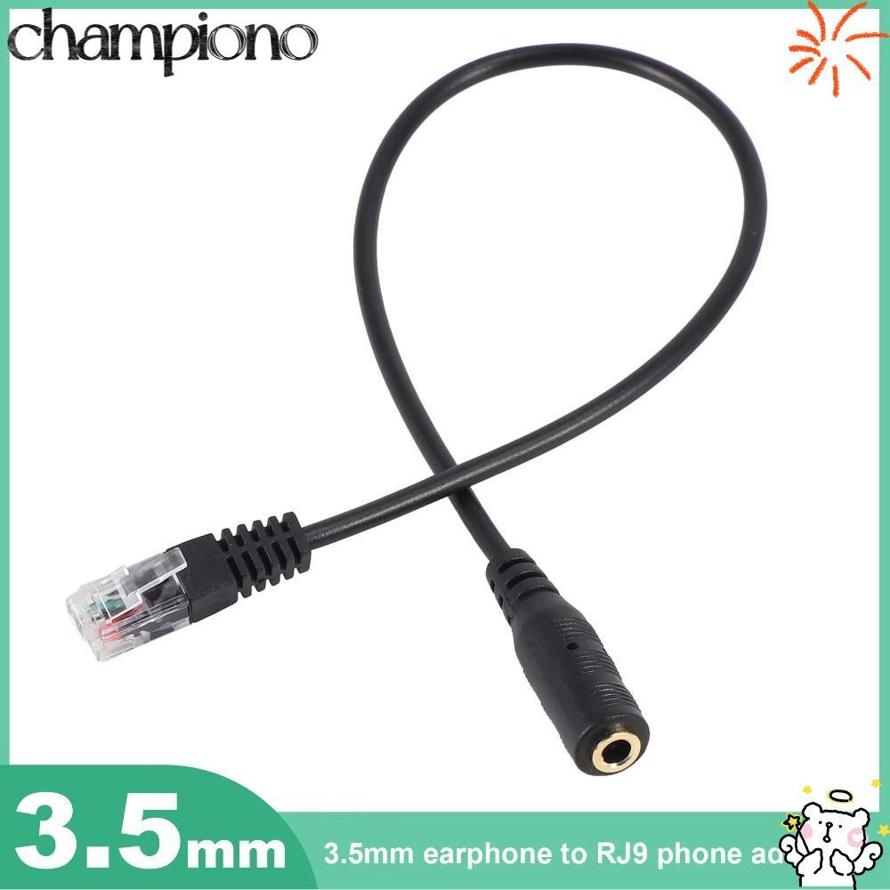 สายอะแดปเตอร์ CHAMPIONO RJ9, 3.5 มม.ถึง RJ9 อะไหล่ RJ9 Connector, Professional เปลี่ยนอะแดปเตอร์ชุดห