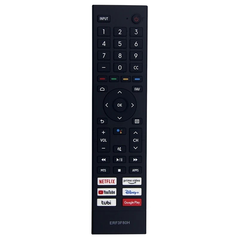 ใช้งานร่วมกับ Hisense TV A6 series 43A 50A 55A 70A 75A6A 50U6G 55U 65U รีโมทคอนโทรล ERF3F80H อะไหล่ไ