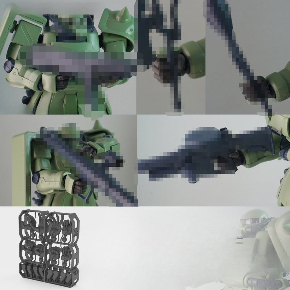 Plasticist Studio 3D Printing Hand Pose Parts เข้ากันได้กับ MG ZAKU F2 / MS-07B-3 GOUF / CAMPFER EXC