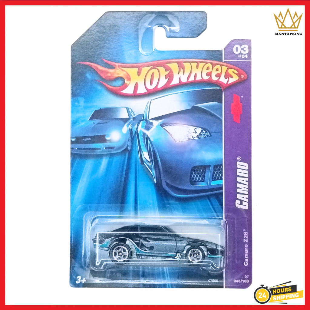 [VINTAGE] Hot Wheels Camaro Z28 (80s Blown Camaro) hotwheels 2007 Camaro Series Blue Diecast Car Col