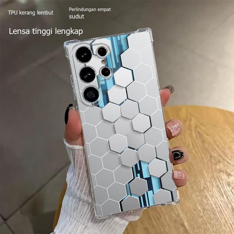 Street Wear Honeycomb เหมาะสําหรับ S22S23 เคสโทรศัพท์หนากันกระแทก S24ultraS23plus