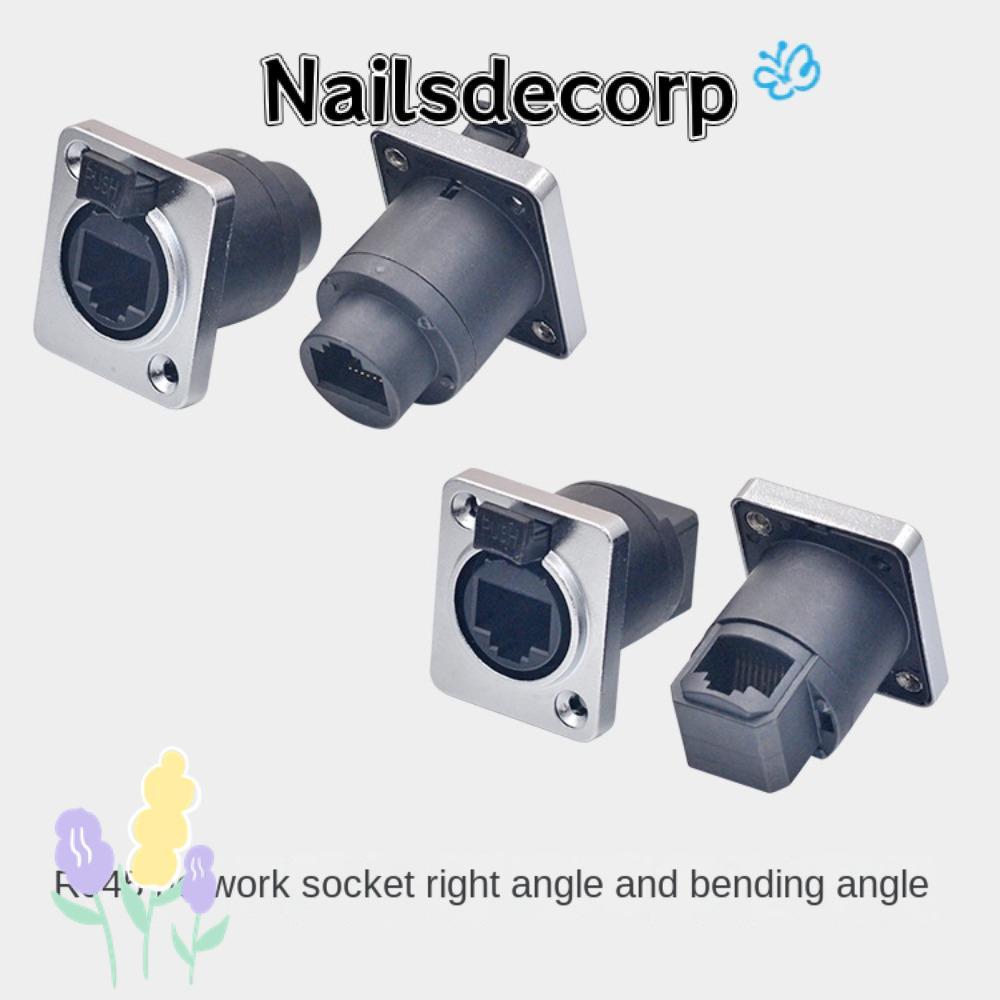 NAILS RJ45 Ethernet Connector, D ประเภทแผง Mount ซ็อกเก็ตสาย RJ45 Connector, อินเทอร์เฟซซ็อกเก็ตกันน