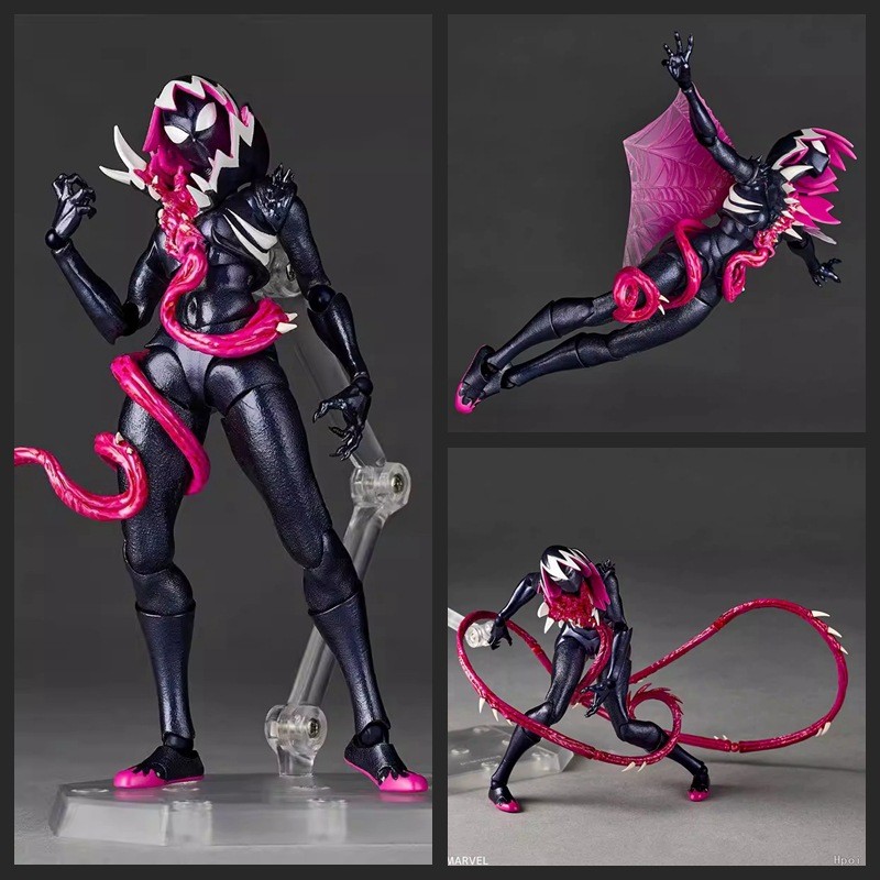 เทคโนโลยีล้อ Spider-Man Surprise Yamaguchi สไตล์ Venom Gwins Daisy Action Figure Boxed Fi