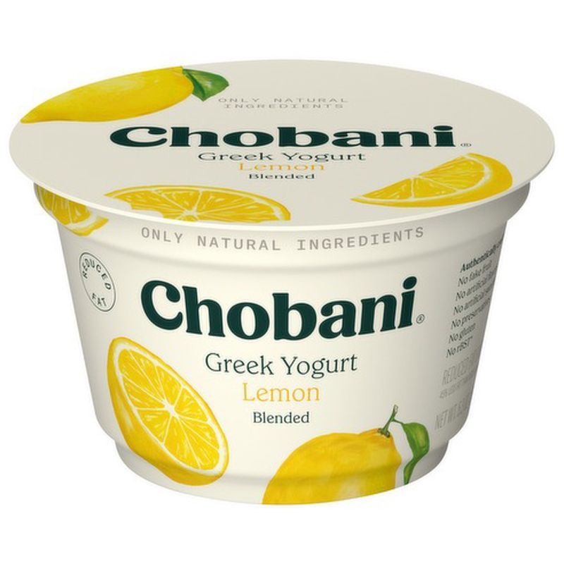 โชบานิกรีกโยเกิร์ตเลมอน 160กรัม Chobani Greek Yogurt Lemon 160g. [หมายเลขบาร์โค้ด 9310653105610]