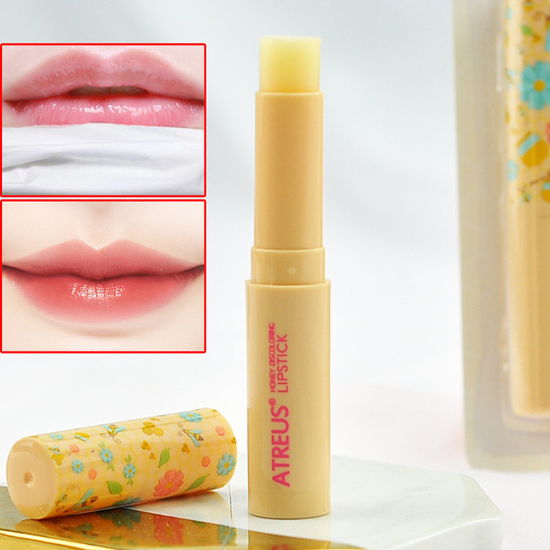 lip balm lipbalm ประเทศไทย Atreus Honey Lip Balm Fade Lip Color Repair Lip ลดเส้นริมฝีปาก Moisturizi