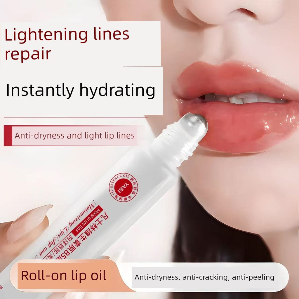 ลิปกลอส ลิป ออยล์ Vaseline Vitamin b5 Lip Essence Oil Moisturizing Cream Lip Care Anti-Drying Offici