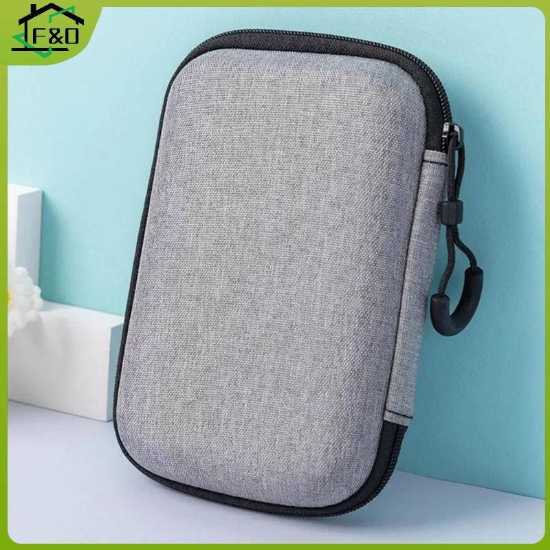 F&O เคสป้องกันสําหรับ R36S/R35S EVA Hard Game Storage Bag Protect Case เกมคอนโซลกล่องเก็บอุปกรณ์เสริมเกม.