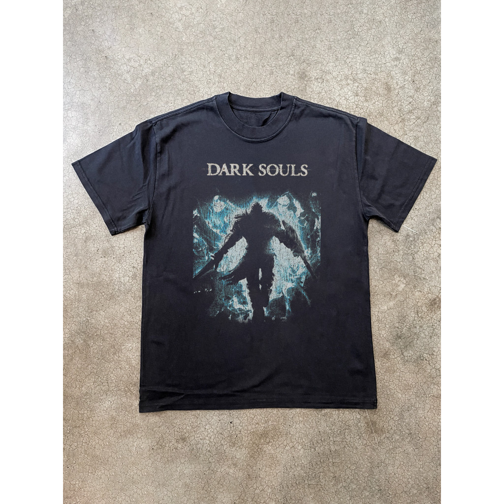 Dark Souls Dark Souls Salary Kings Incrrnation Game สินค้าผ้าฝ้ายแท้แขนสั้นหลวมวางไหล่ T @