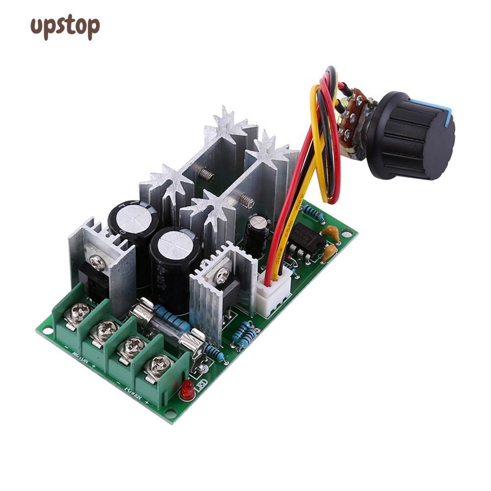 UPSTOTO PWM มอเตอร์ควบคุมความเร็ว, 20A PWM ควบคุม DC มอเตอร์โมดูล,ทนทานสูง 1200W สูงสุด 10-60V DC มอ