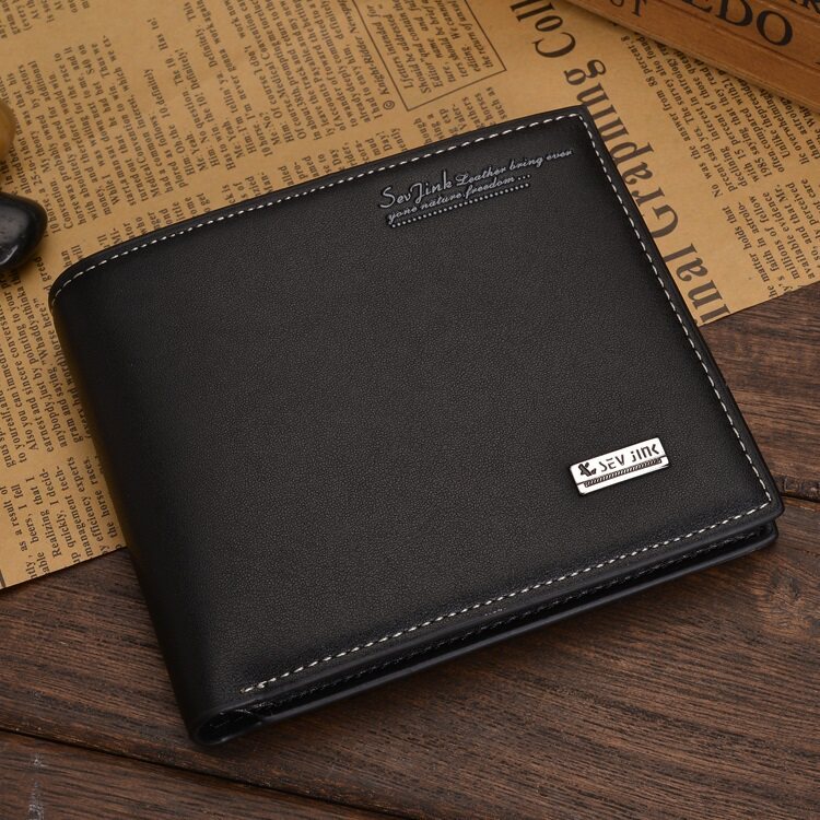 กระเป๋าสตางค์หนัง devid jones Pu Simple Vertical Style Student Youth ราคาไม่แพงกระเป๋าสตางค์ผู้ชาย