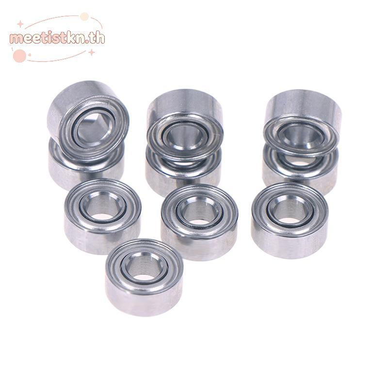 Meetistkn 10pcs 683ZZ 3*7*3 มม.แบริ่งขนาดเล็ก Chrome เหล็ก 683 ZZ 2Z 683Z ภายใน Bore 3 มม.ขนาดเล็ก D