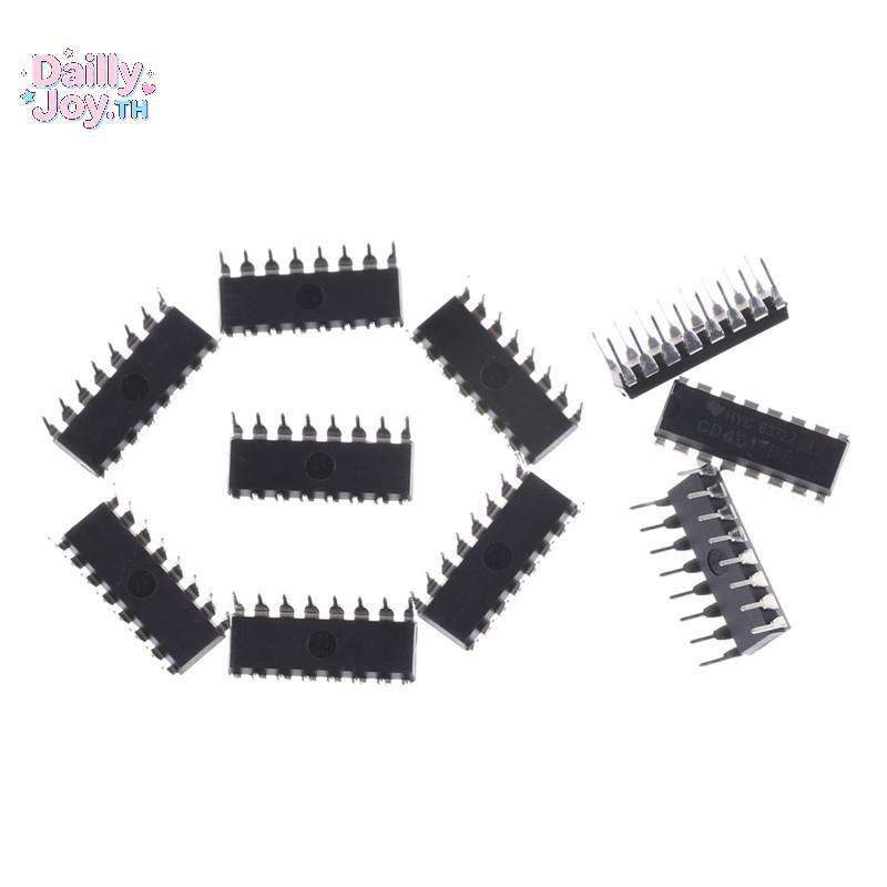 GPHA> 10PCS CD4017BE 4017 CD4017 Decade Counter Divider IC ใหม่