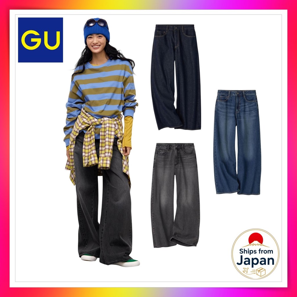 GU Baggy Fit Five-Pocket Jeans 361414
