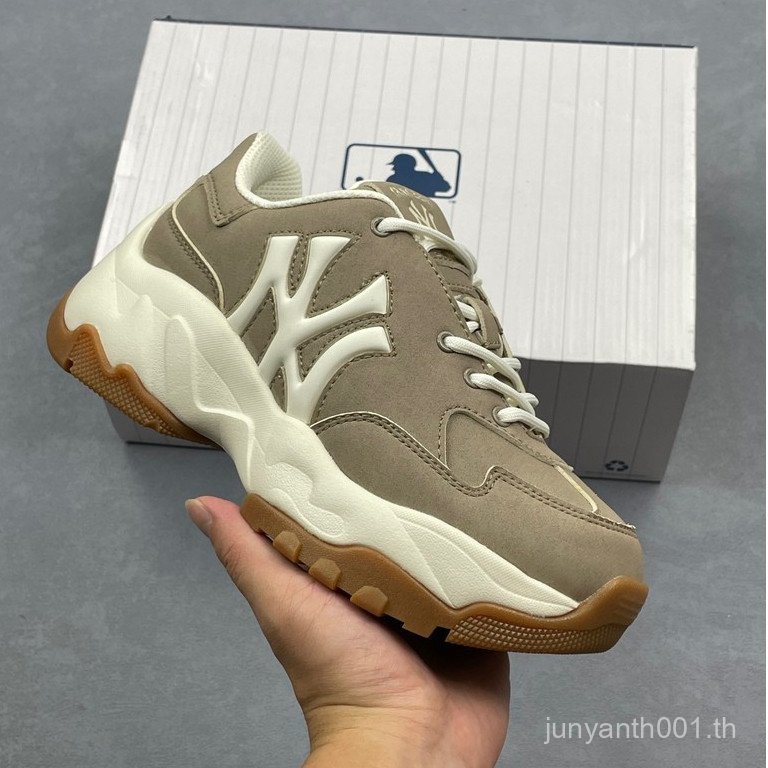 36-45 ขนาดใหญ่ NY MLB Bigball Chunky Vintage Monogram คลาสสิก All-Match รองเท้าลําลองผู้ชายผู้หญิงสไ