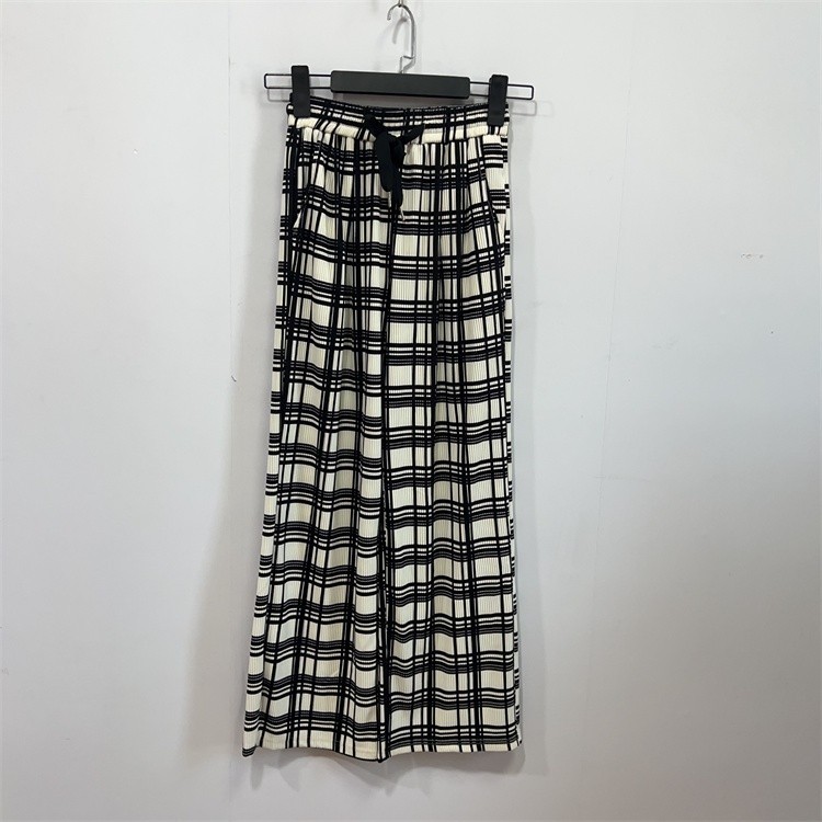 VN Series Womens New Product Fashion Plaid Wide-Leg Pants 113-276 24PS306