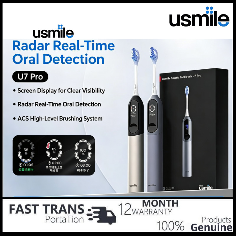 Huawei Smart Selection usmile U7 Pro แปรงสีฟันไฟฟ้า – ทําความสะอาดอัจฉริยะ ขนแปรงนุ่ม คําแนะนําด้วยเ